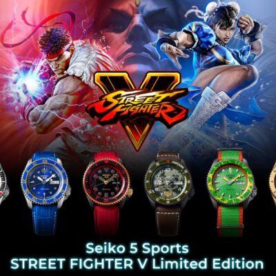 Un minisito dedicato al lancio della collezione Seiko 5 Sports, Street Fighter V Limited Edition