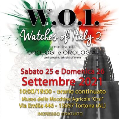 Seconda edizione di W.O.I. – Watches Of Italy