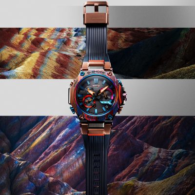 G-Shock presenta il nuovo MT-G con lunetta in carbonio multicolore e multistrato