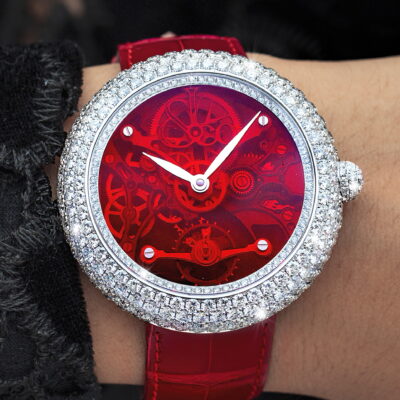 Rihanna stunning at the Superbowl with the Jacob & Co timepiece!