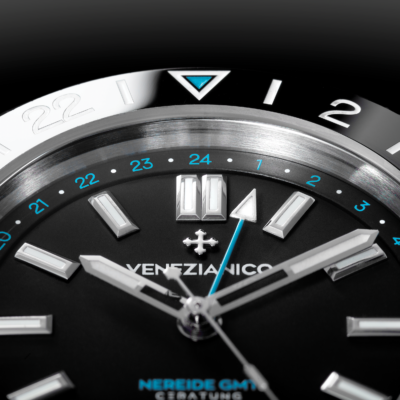 VENEZIANICO SVELA NEREIDE GMT CERATUNG™, CON LUNETTA IBRIDA E NUOVO CALIBRO AUTOMATICO V3290