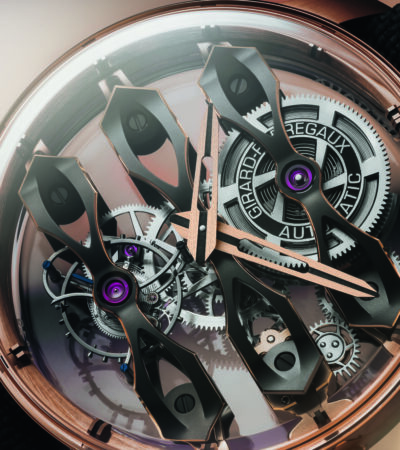 Tourbillon con Tre Ponti Volanti – Una classe esaltata dalla luce