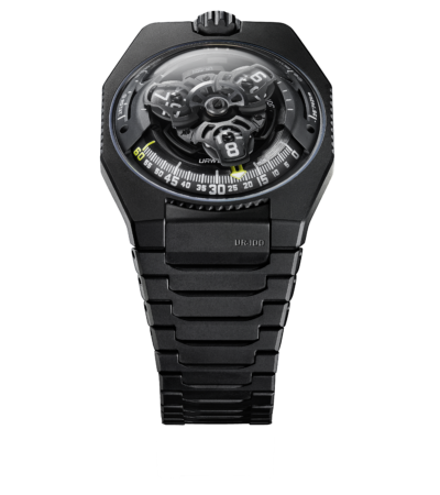 Scheda tecnica – Urwerk UR-100V Full Black Titanium Jacket