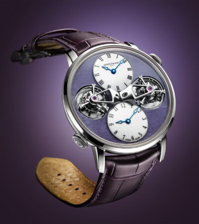 Double Tourbillon White Gold, Charoite Edition